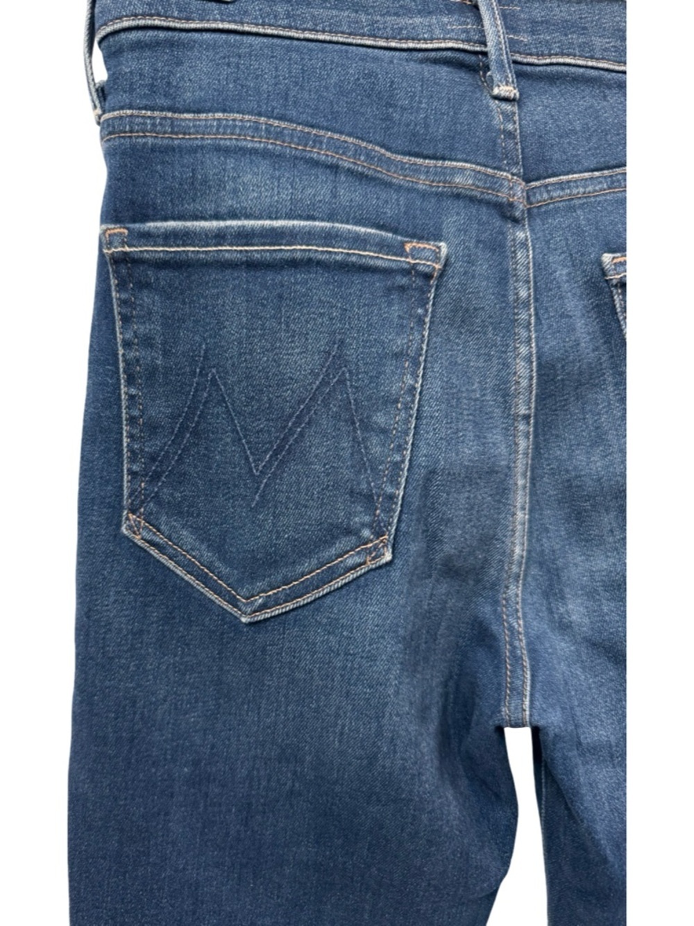 MOTHER The Stunner Ankle Fray Jeans Sweet Lime Wash High Rise Skinny 27 - Picture 8 of 16